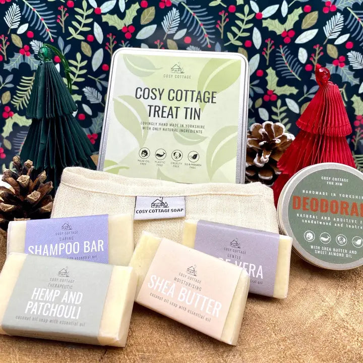 Cosy Cottage Soap Hemp & Patchouli Therapeutic Gift Set