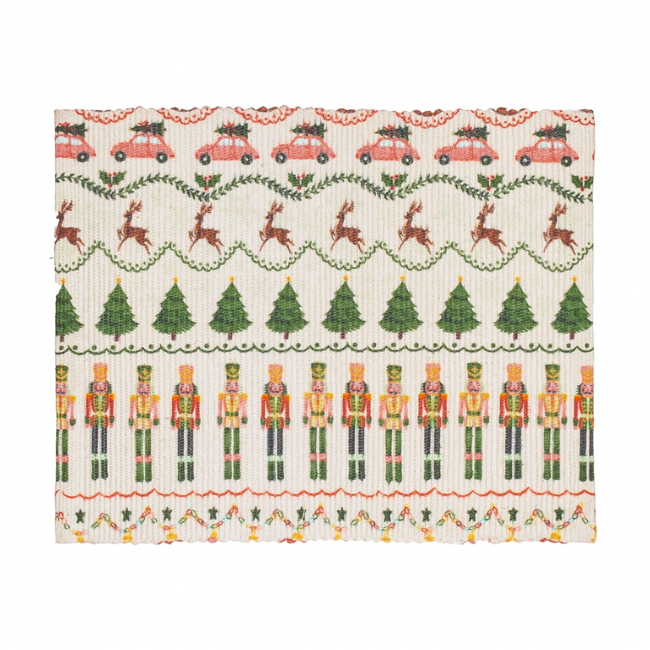 Riva Home Christmas Celebration Festive Set of 4 Placemats Multicolour