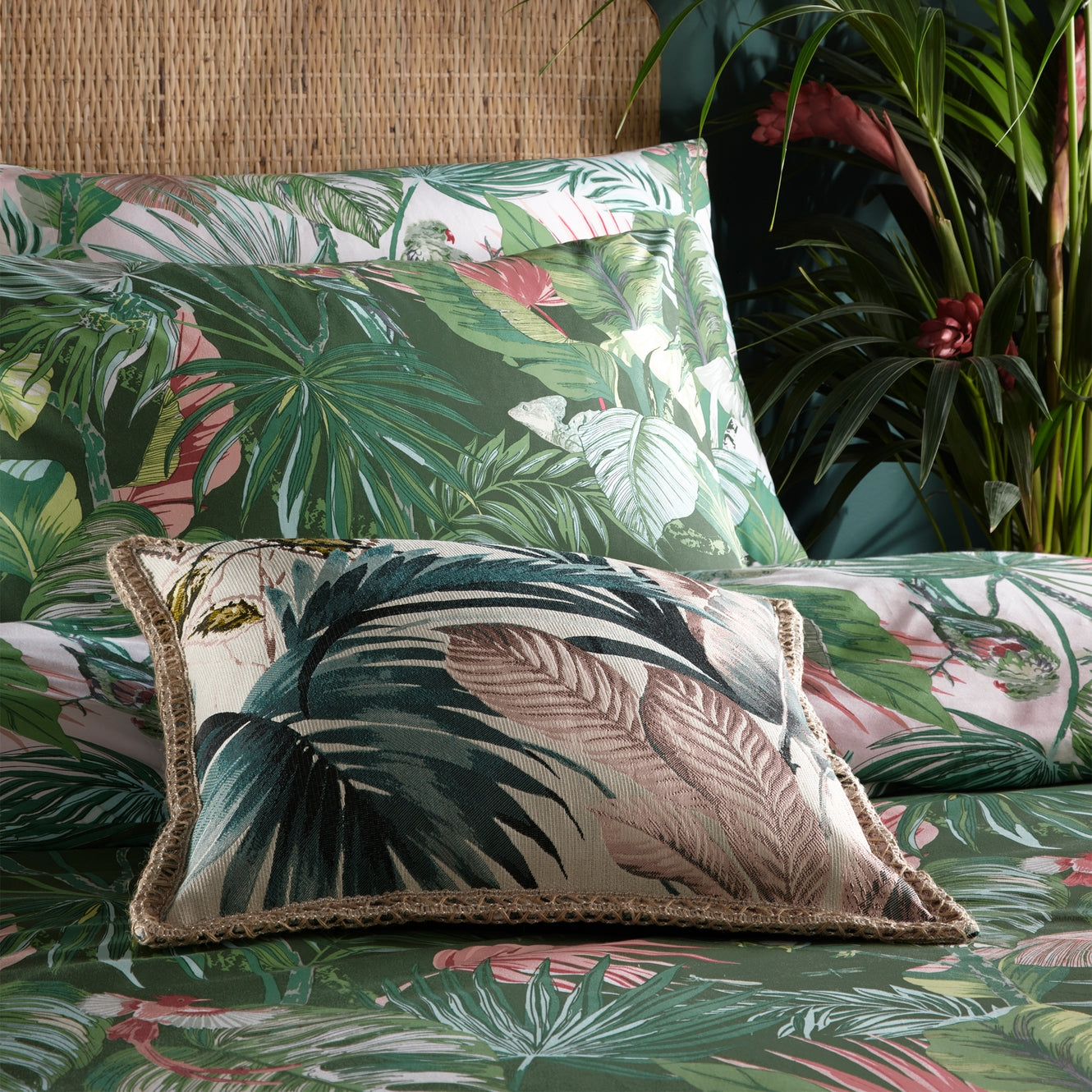 Riva Home Amazonia Rainforest Duvet Cover Set Jade