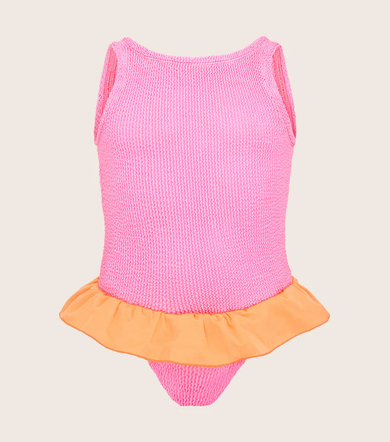 Hunza Duo Denise Swim - Bubblegum/Orange