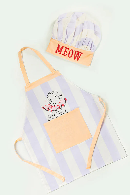 Yvonne Ellen Mini Kid's 'Meow' Apron and Chef Hat