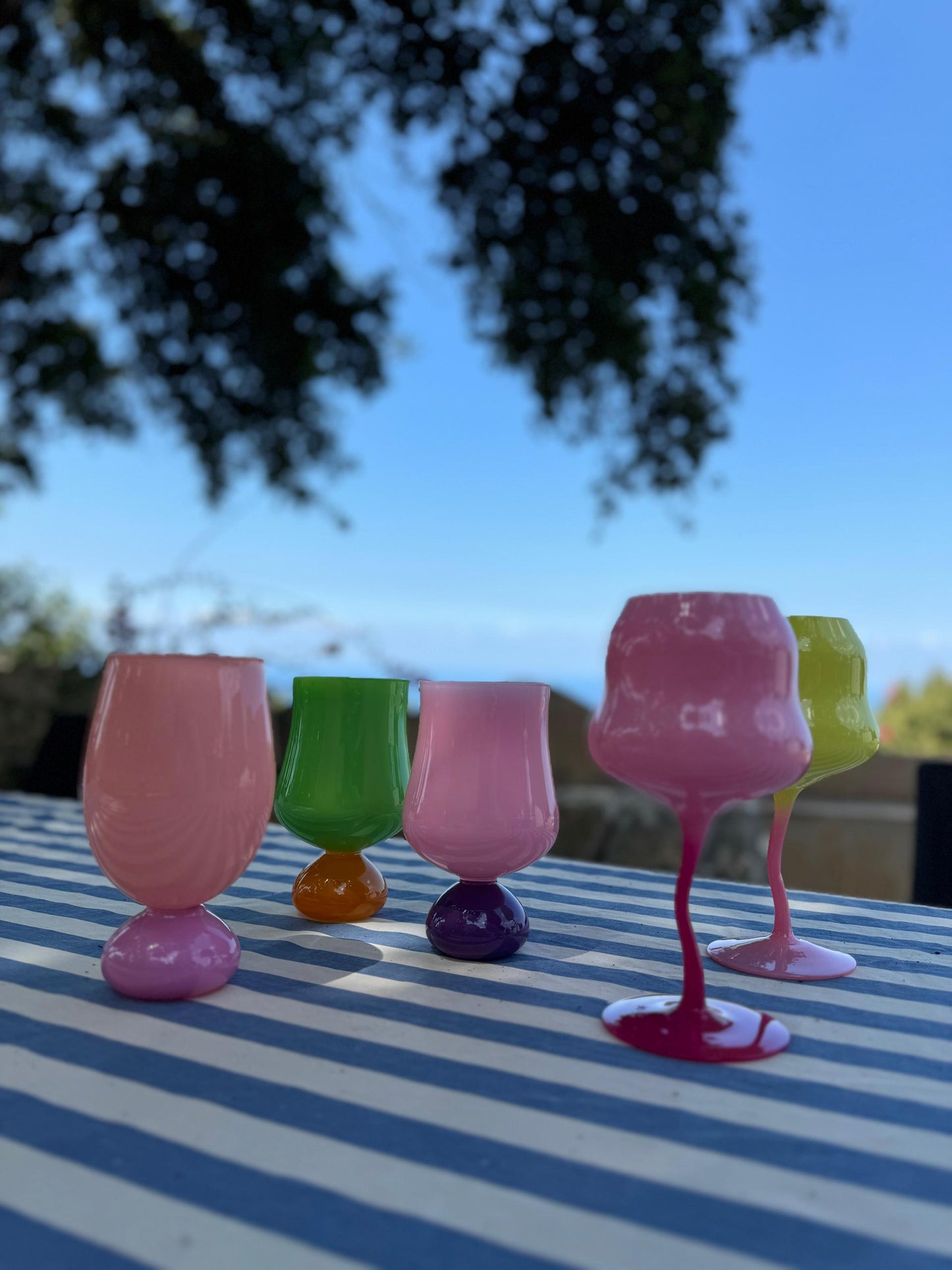 Colorful Wine Glass